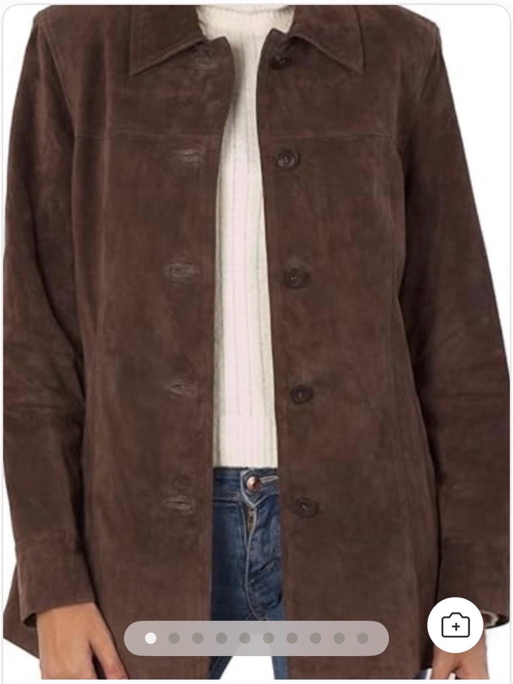 Vintage Valerie Separates Suede Brown Jacket Medium